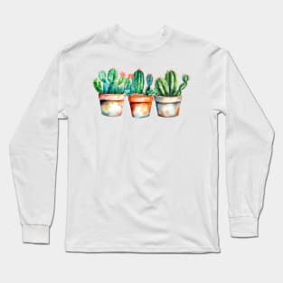 Cactus and Succulents Plant Lover Long Sleeve T-Shirt